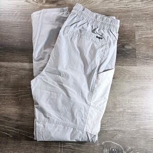 PacSun Mens Gray White Colorblock Cargo Pants Drawstring Size M *READ*